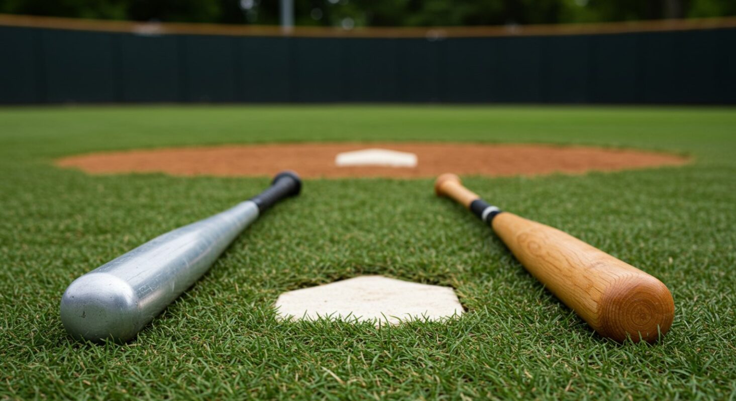 difference between aluminium and wood bat